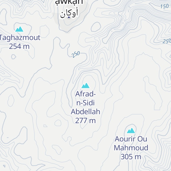 Map of Afrad-n-Sidi Abdellah