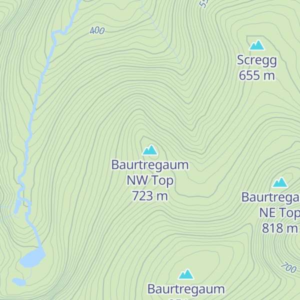 Map of Baurtregaum NW Top