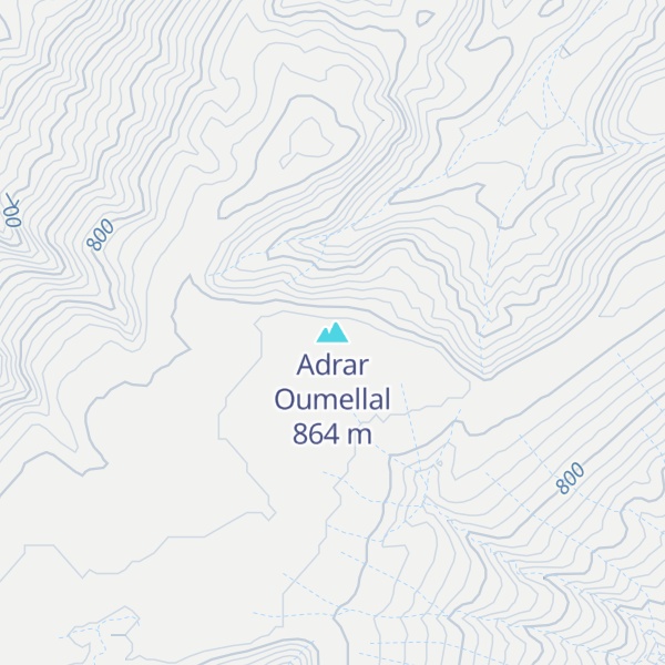 Map of Adrar Oumellal