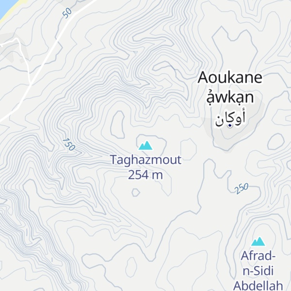 Map of Taghazmout