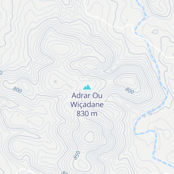 Map of Adrar Ou Wiçadane