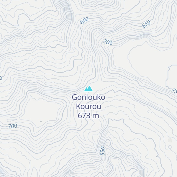 Map of Gonlouko Kourou
