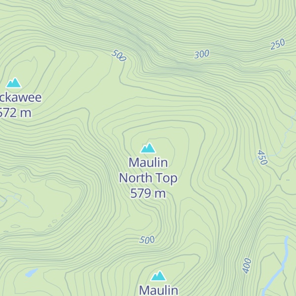 Map of Maulin North Top
