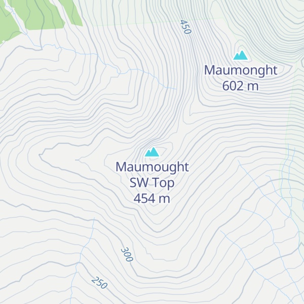 Map of Maumought SW Top
