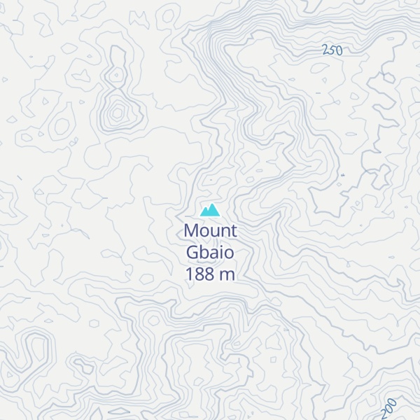Map of Mount Gbaio
