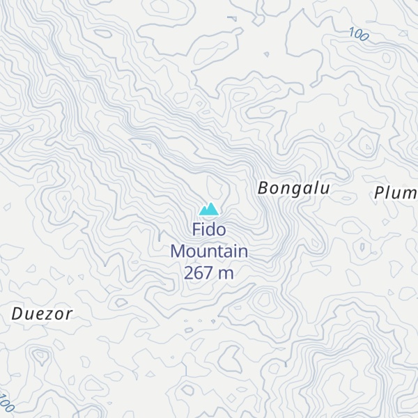 Map of Fido Mountain