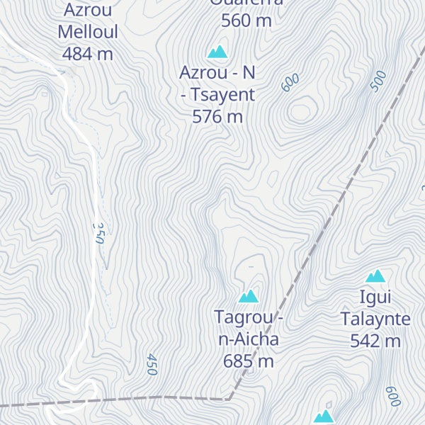 Map of Adrar Dou Ougadir