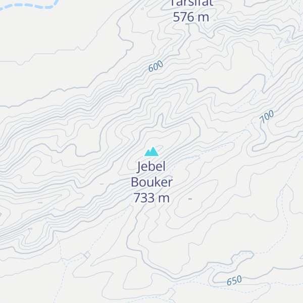 Map of Jebel Bouker