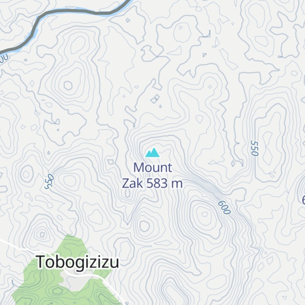 Map of Mount Zak