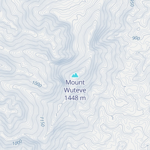 Map of Mount Wuteve