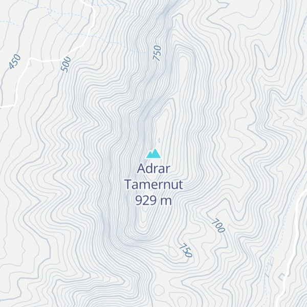 Map of Adrar Tamernut