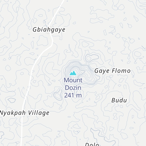 Map of Mount Dozin