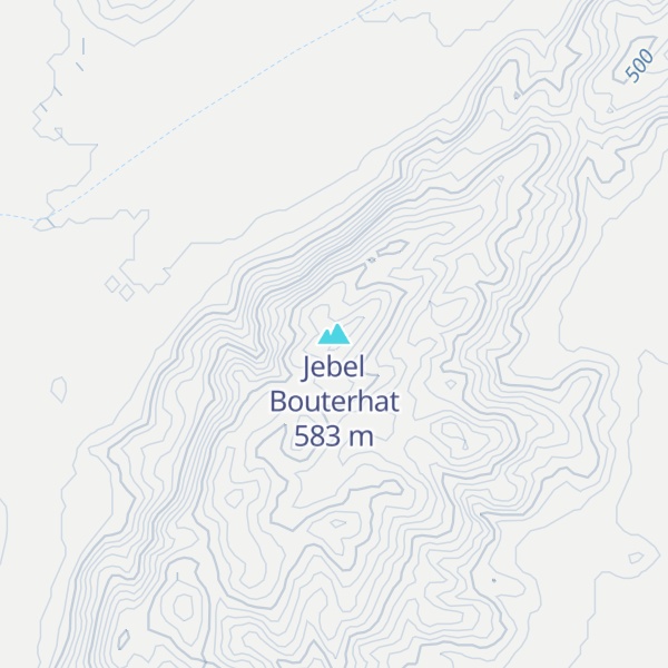 Map of Jebel Bouterhat