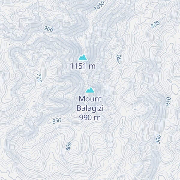 Map of Mount Balagizi