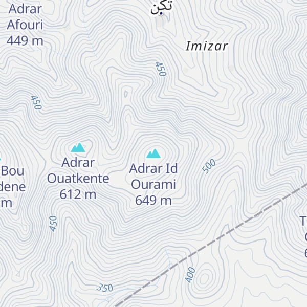 Map of Adrar Id Ourami