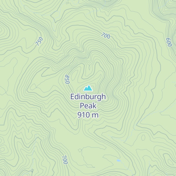 Map of Edinburgh Peak