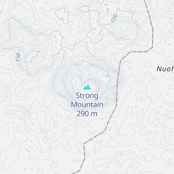 Map of Strong Mountain