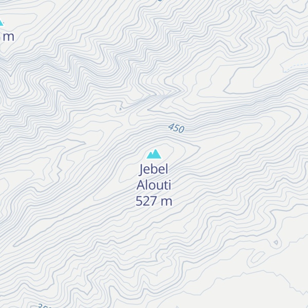Map of Jebel Alouti