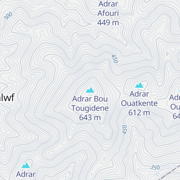 Map of Adrar Bou Tougidene