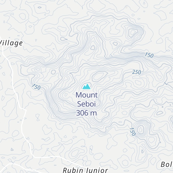 Map of Mount Seboi