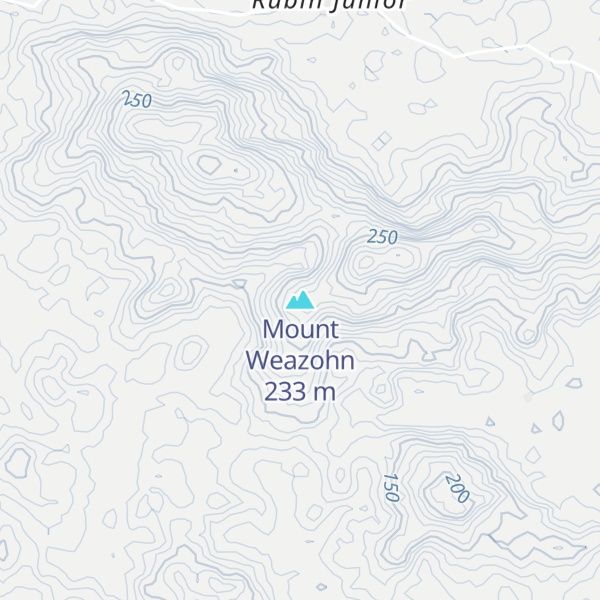 Map of Mount Weazohn