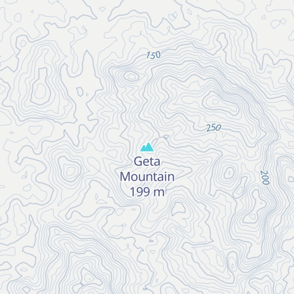 Map of Geta Mountain