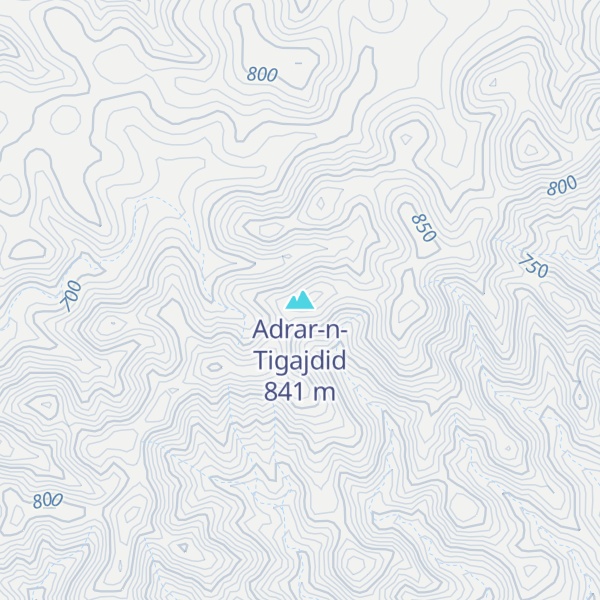 Map of Adrar-n-Tigajdid
