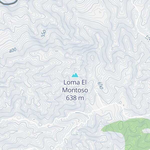 Map of Loma El Montoso