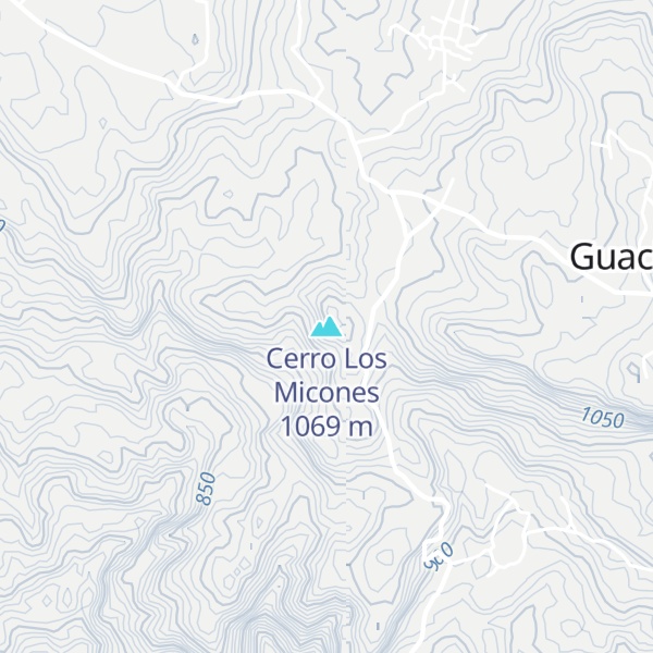 Map of Cerro Los Micones