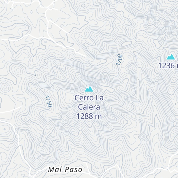 Map of Cerro La Calera