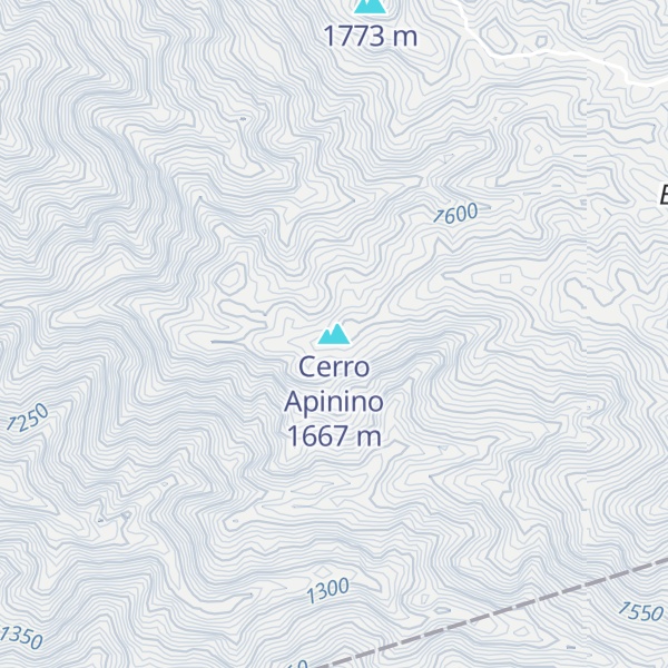 Map of Cerro Apinino