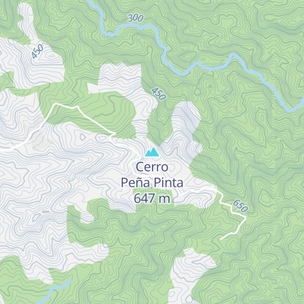 Map of Cerro Peña Pinta