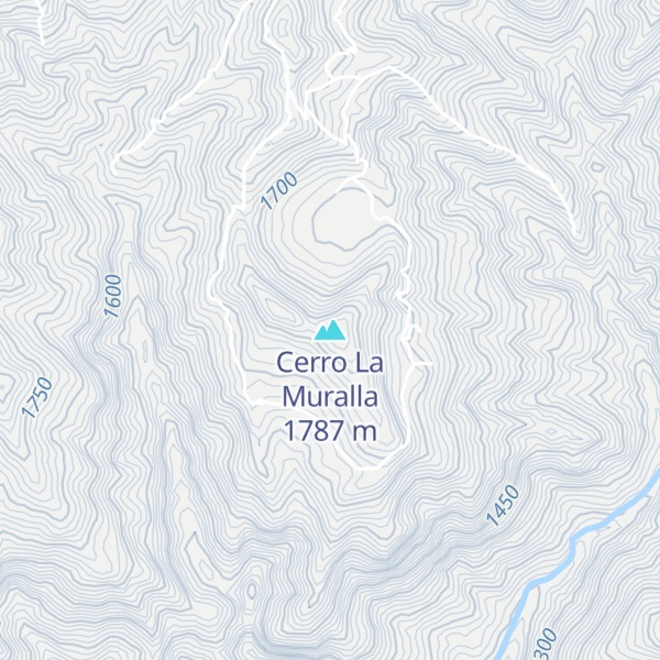 Map of Cerro La Muralla