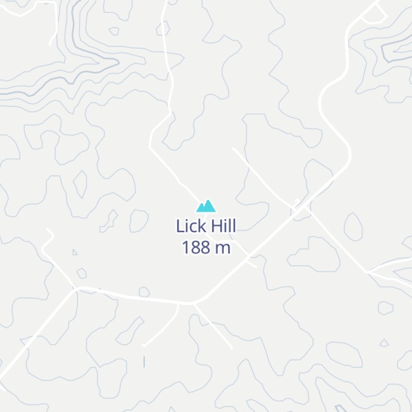 Map of Lick Hill