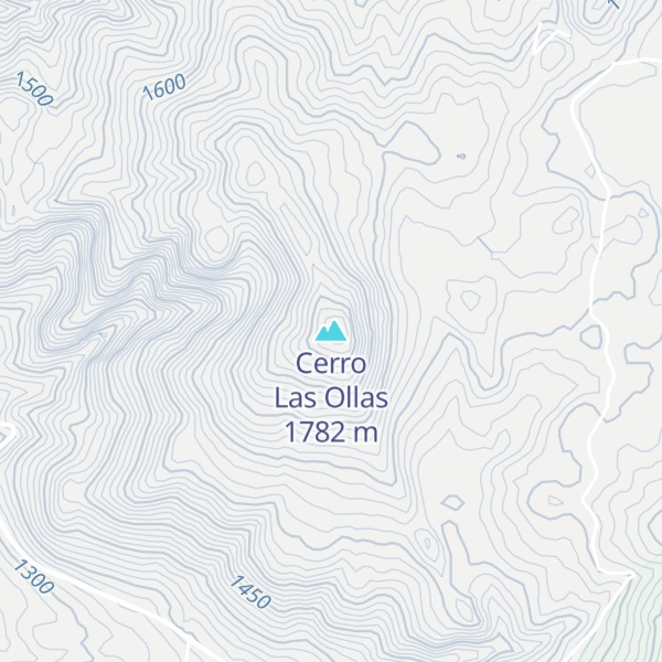 Map of Cerro Las Ollas