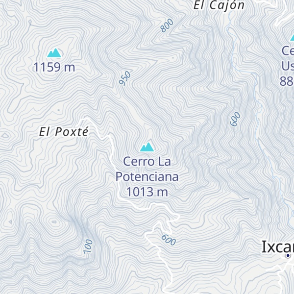 Map of Cerro La Potenciana