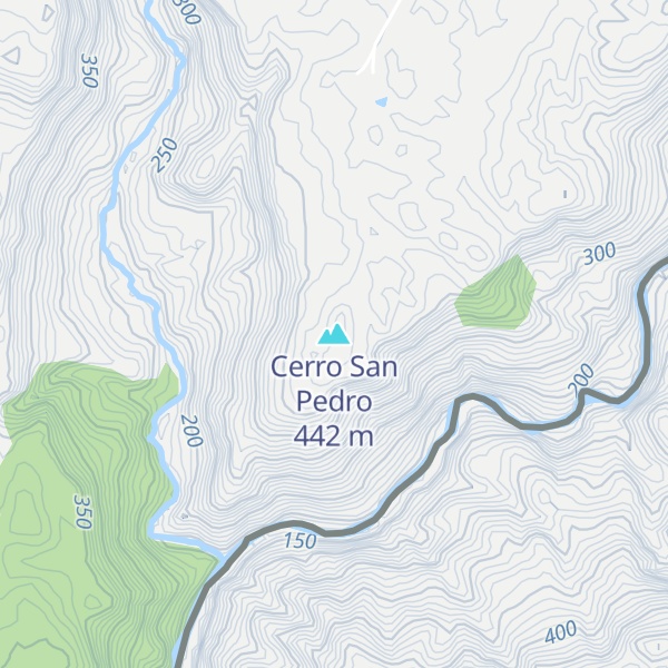 Map of Cerro San Pedro
