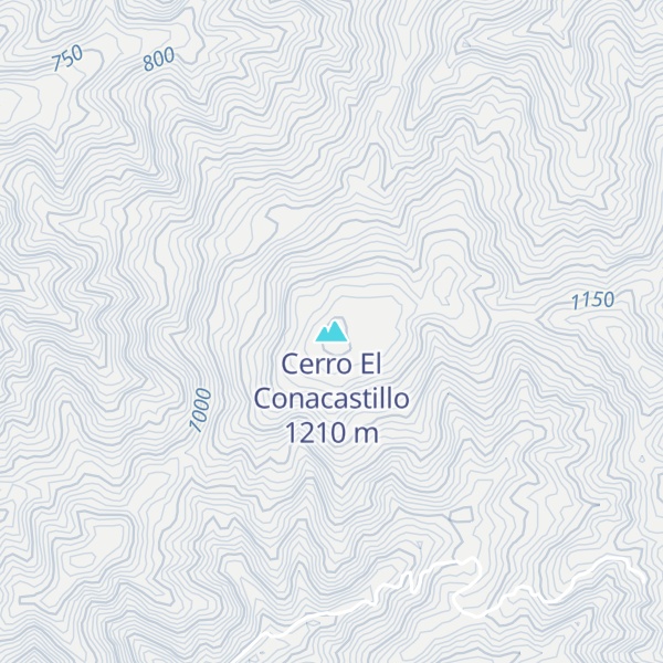 Map of Cerro El Conacastillo