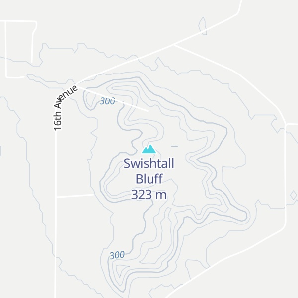 Map of Swishtall Bluff