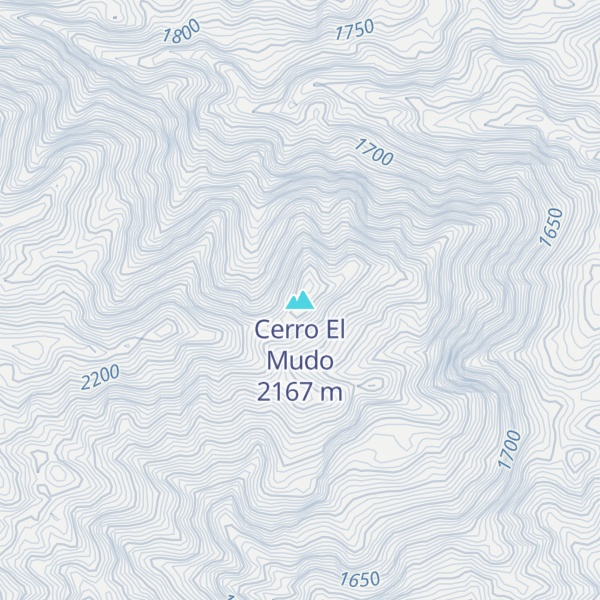 Map of Cerro El Mudo