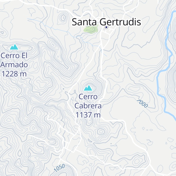 Map of Cerro Cabrera