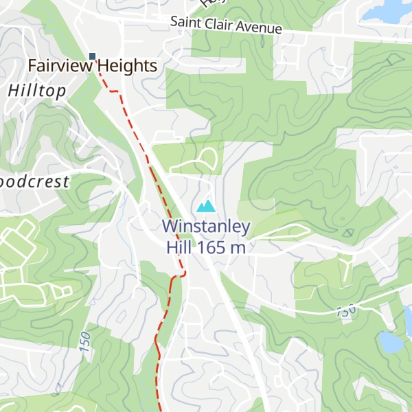 Map of Winstanley Hill