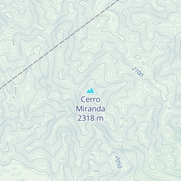 Map of Cerro Miranda