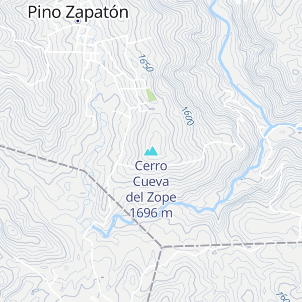 Map of Cerro Cueva del Zope