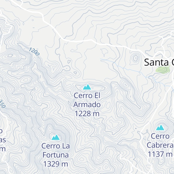 Map of Cerro El Armado