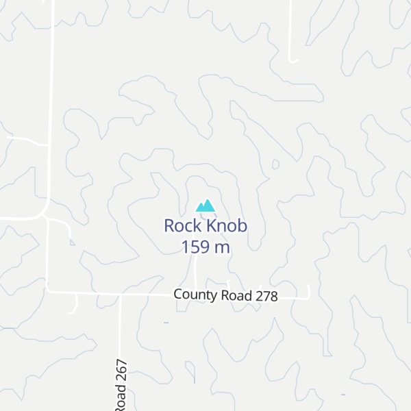 Map of Rock Knob
