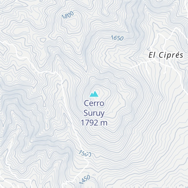 Map of Cerro Suruy