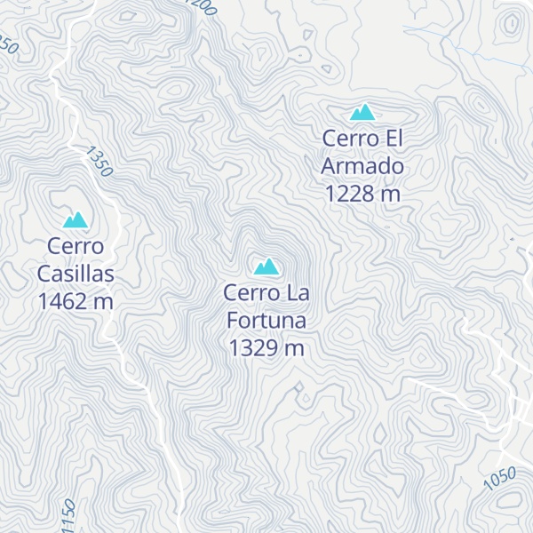 Map of Cerro La Fortuna