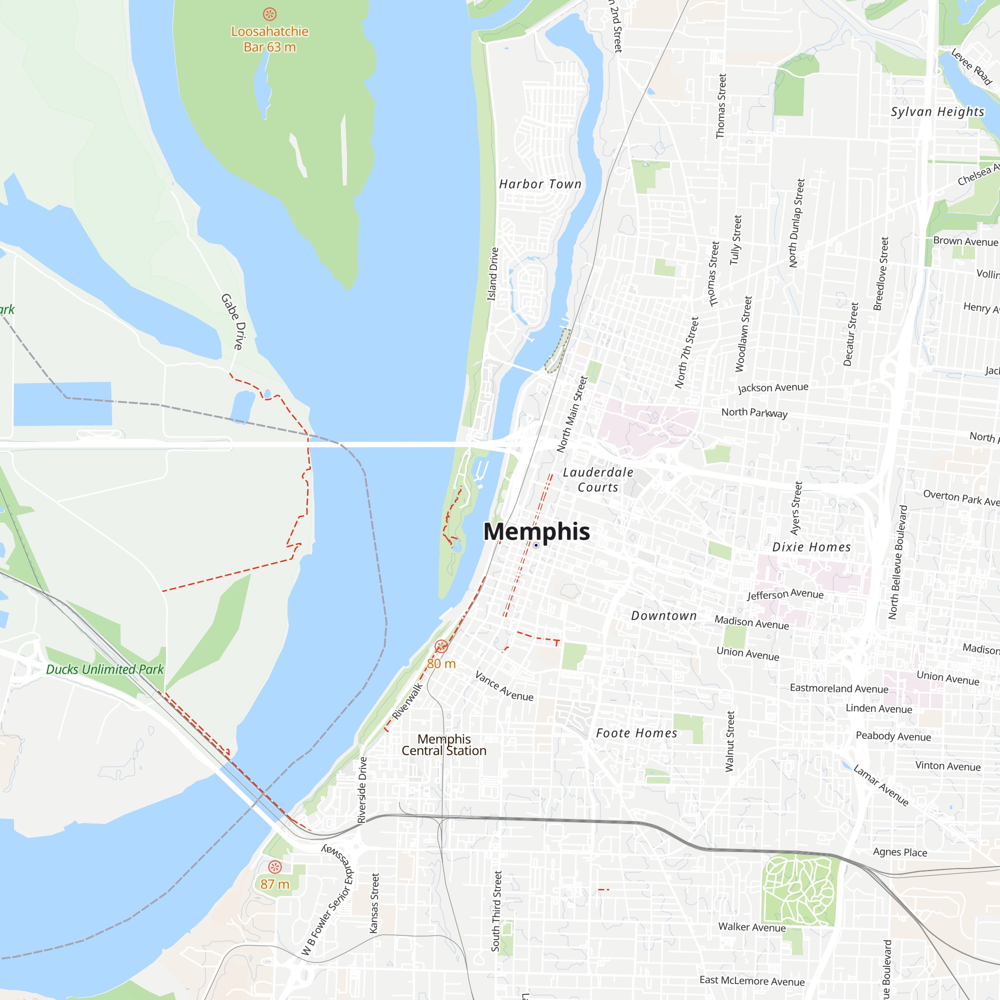 Tennessee Welcome Center map