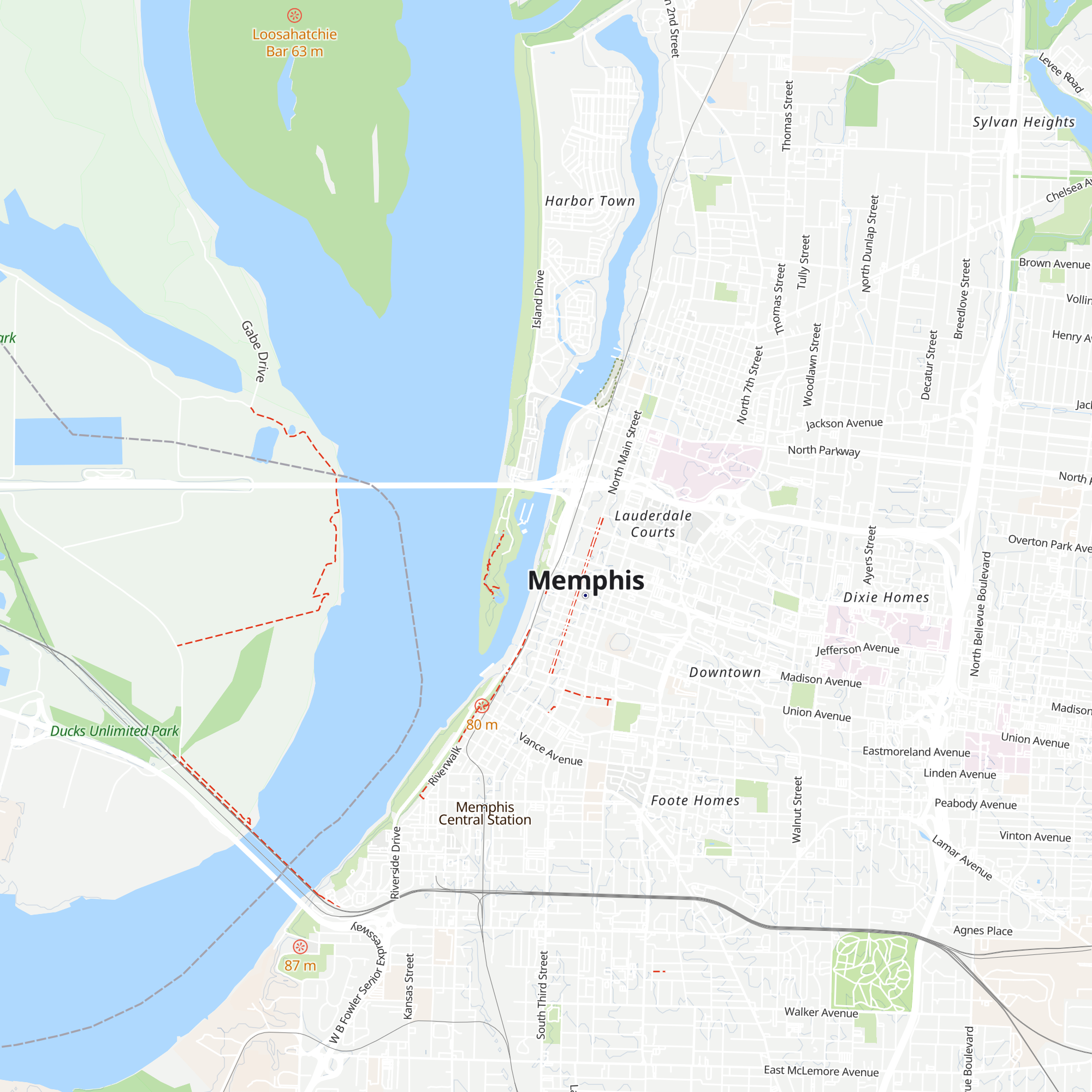 Tennessee Welcome Center map